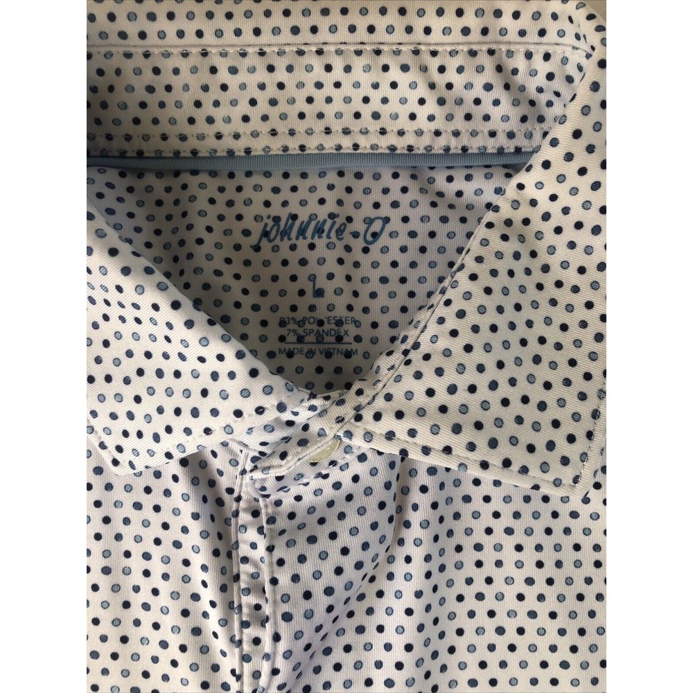 johnnie-O Gray Patterned Polo Shirt - Picture 8 of 9